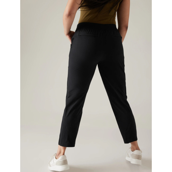 Athleta Brooklyn‎ Mid-Rise Ankle Pants Tapered Leg Slim Fit Blue Plus Size 20 - Picture 2 of 6